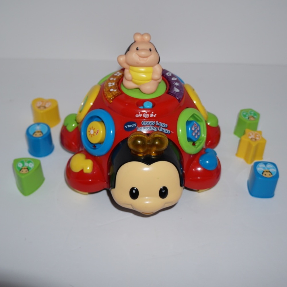 VTech Crazy Leg Learning Bug Shape Sorter Pull Toy